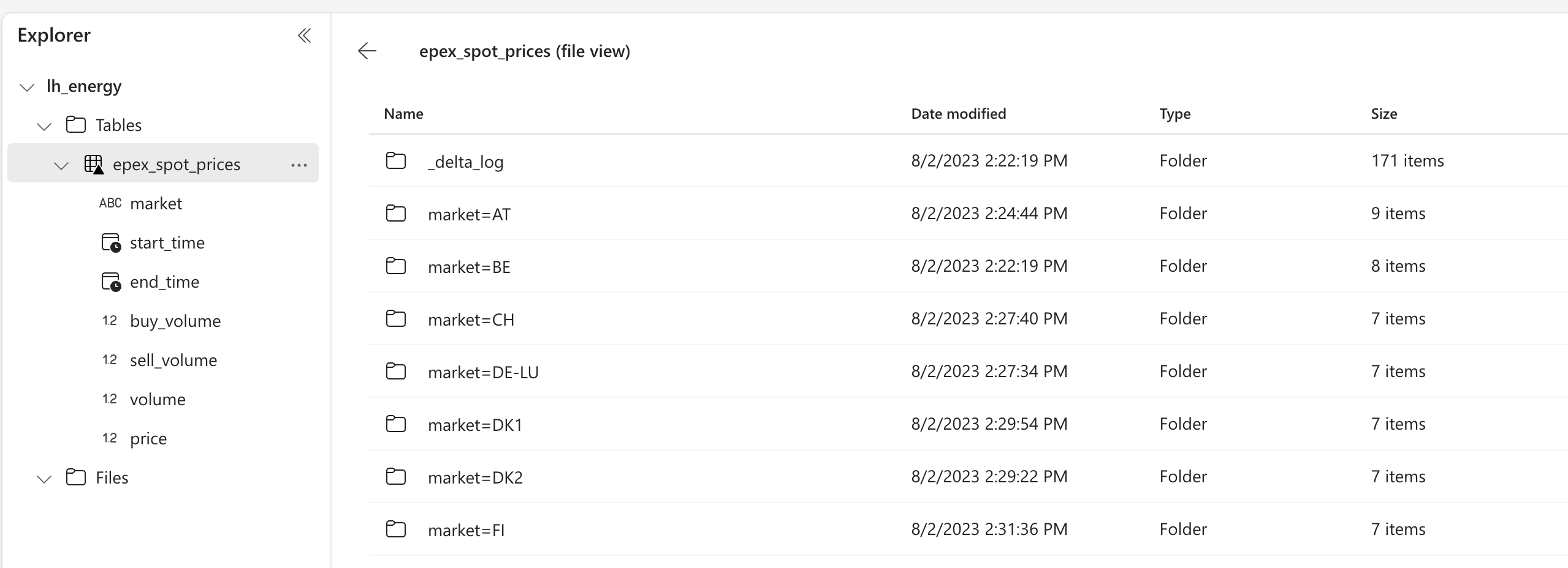 Files in the Lakehouse