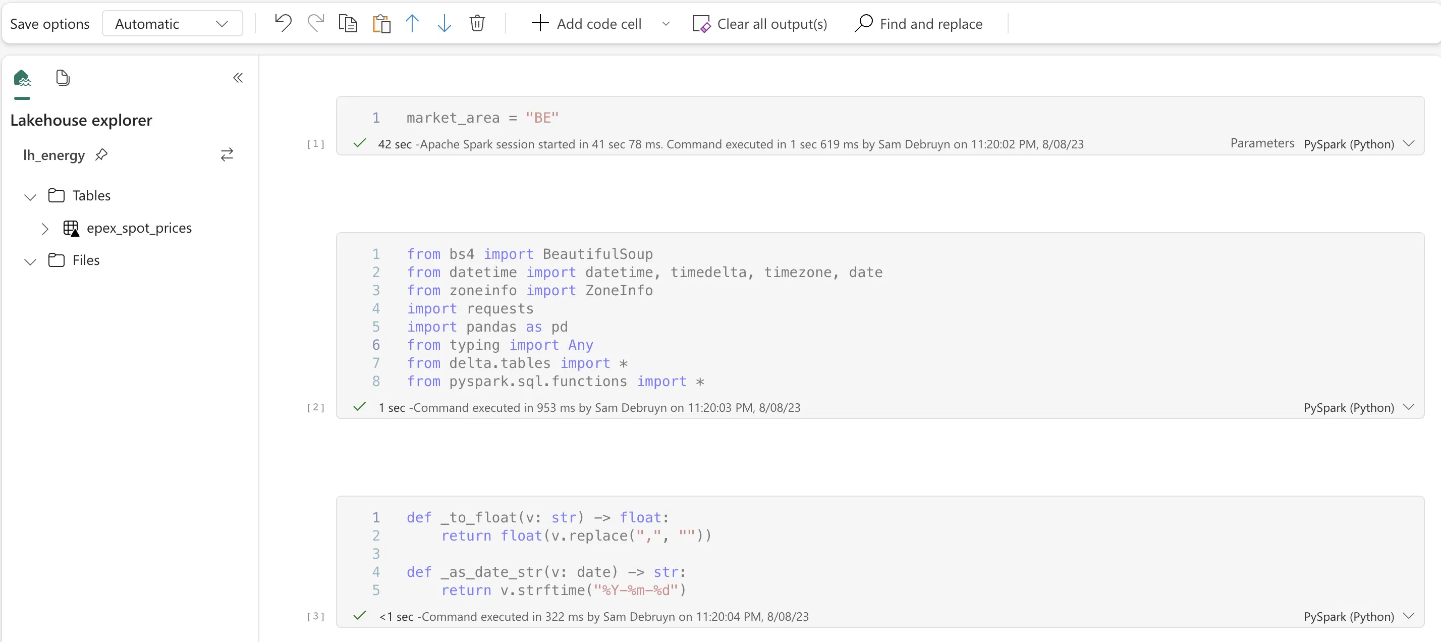 Fabric end-to-end use case: Data Engineering part 1 - Spark and Pandas in Notebooks