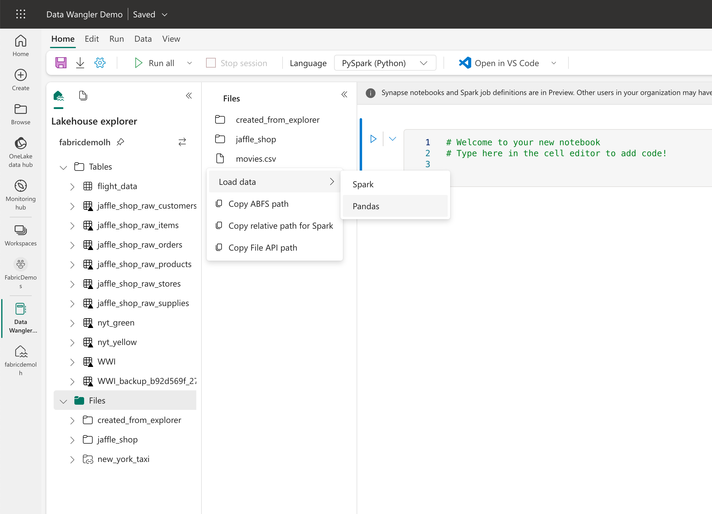 Generate the code to load the CSV file
