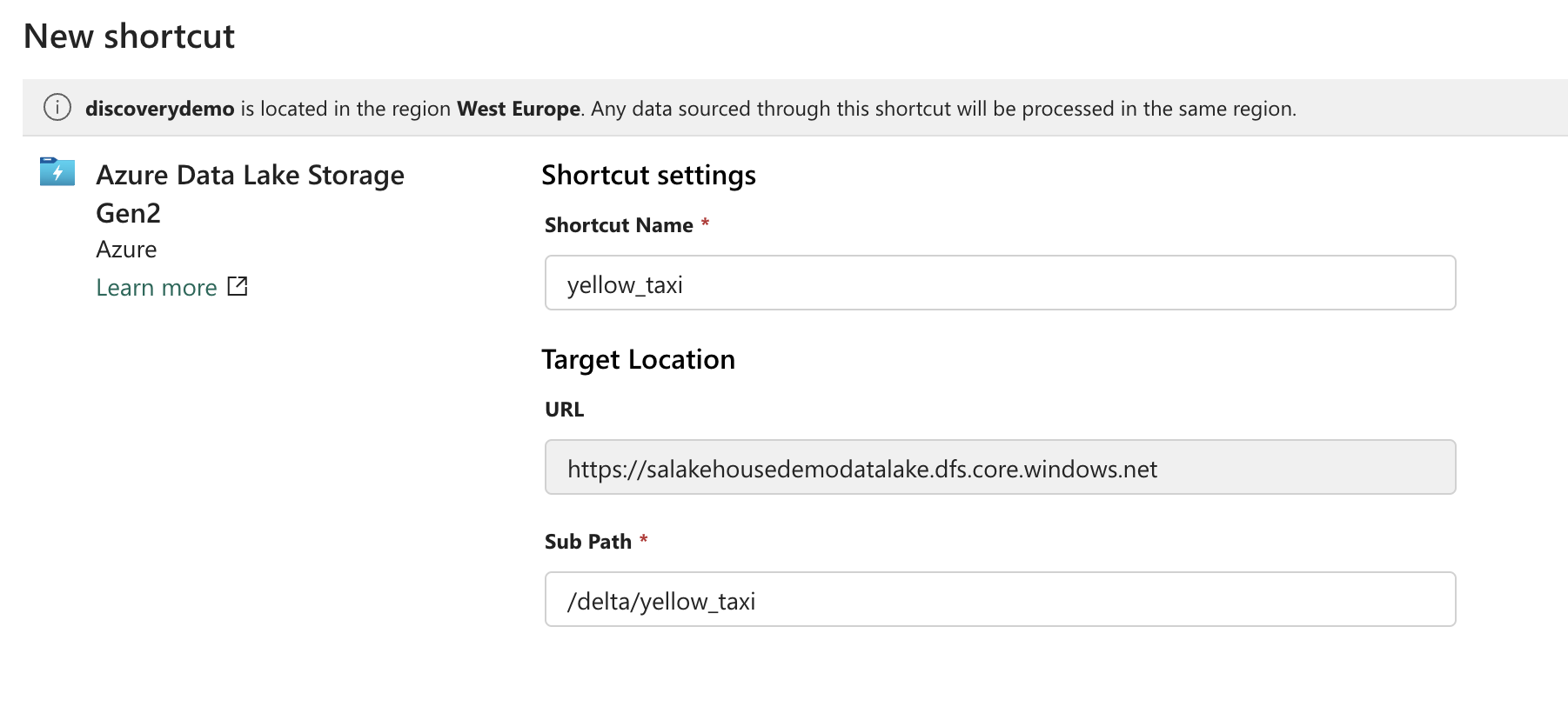 Second step linking our yellow_taxi dataset